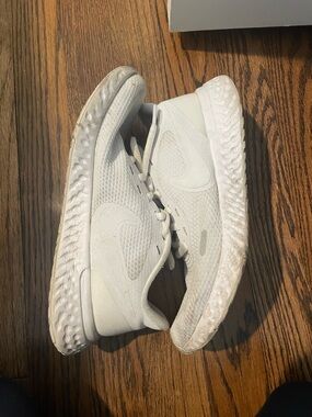 *worn out* Nike White Running Sneakers